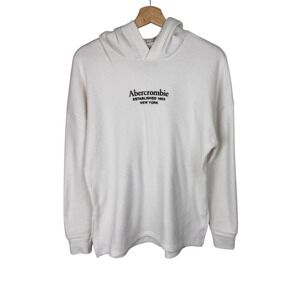 Abercrombie & Fitch Soft A&F Cozy Women's Hoodie Size S‎ Ivory